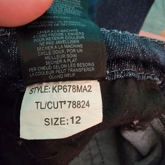 KUT From The Kloth Women's Embroidered Pockets So Low Bootcut Jeans Size 12 - Picture 6 of 11